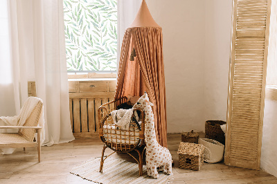Roleta zatemňovací v zelených listech