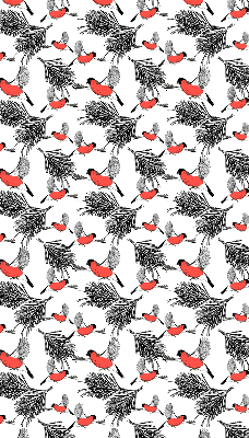 Roleta zatemňovací s motivem ptáků hýlů