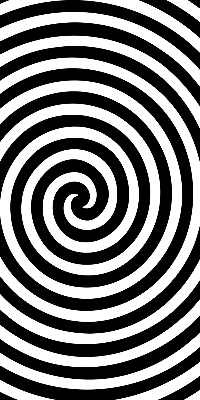 Látková roleta na okno provedení Hypnotizující kruh