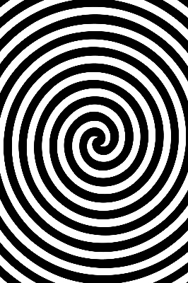 Látková roleta na okno provedení Hypnotizující kruh