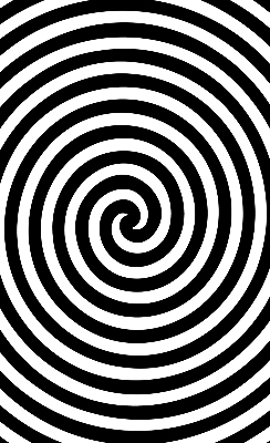 Látková roleta na okno provedení Hypnotizující kruh