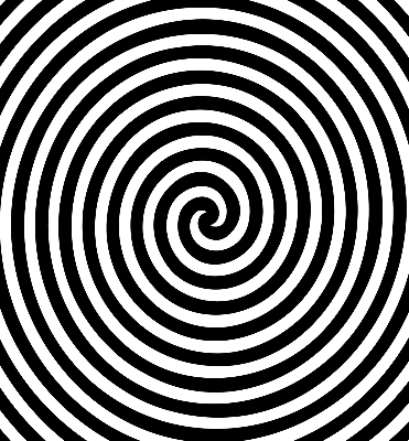 Látková roleta na okno provedení Hypnotizující kruh