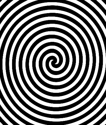 Látková roleta na okno provedení Hypnotizující kruh