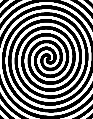 Látková roleta na okno provedení Hypnotizující kruh