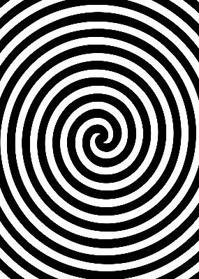 Látková roleta na okno provedení Hypnotizující kruh
