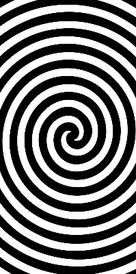 Látková roleta na okno provedení Hypnotizující kruh
