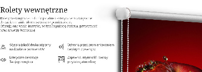 Roleta zatemňovací jablko polité vodou