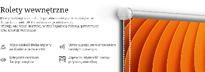 Zatemňovací roleta na okno v oranžové abstrakci
