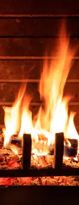 Roleta zatemňovací na krb