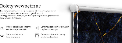 Roleta zatemňovací v tmavě modrém mramoru