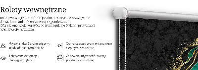 Roleta zatemňovací zelený mramor