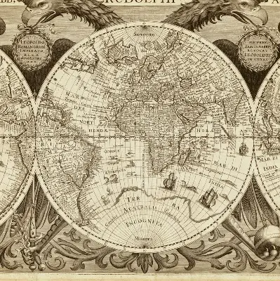Roleta zatemňovací s motivem mapy starého světa