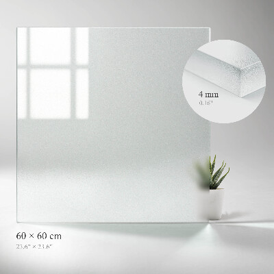 Deska stolu čtvercová Průsvitná