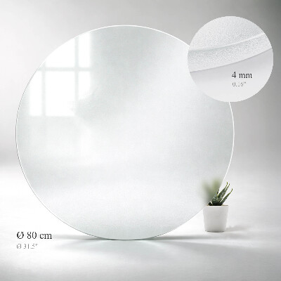 Deska stolu Kulatá průsvitná