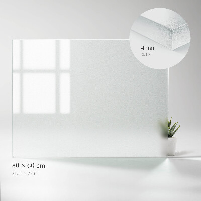 Deska stolu obdélníková Průsvitná