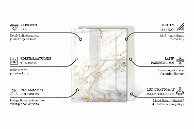 Deska stolu obdélníková Mramorové žilky v designu