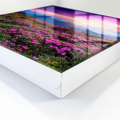 Designová skříňka na klíče s motivem horské ráno