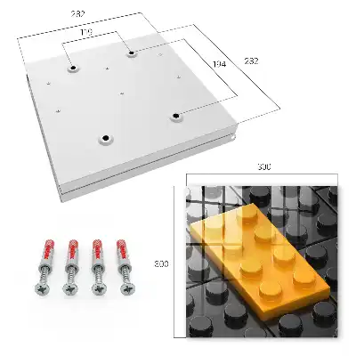 Designová skříňka na klíče Žlutá kostka