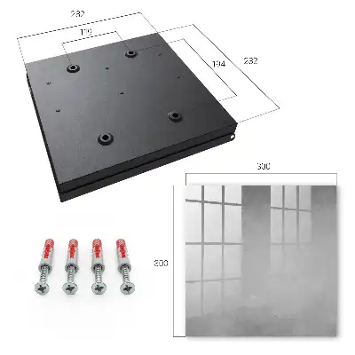 Designová skříňka na klíče Šedá abstrakce