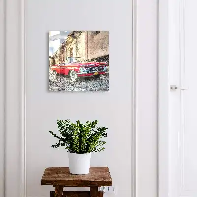 Designová skříňka na klíče Retro auto