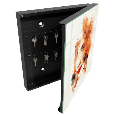 Krabička na klíče s motivem ženského akvarelu
