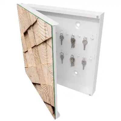 Skříňka na klíče Dřevěná textura