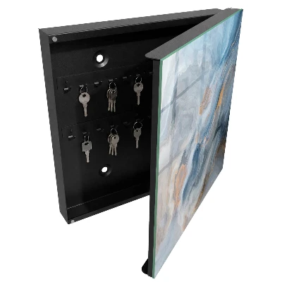 Designová skříňka na klíče s motivem snové abstrakce