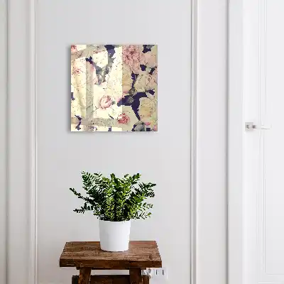 Skříňka na klíče Květinová elegance