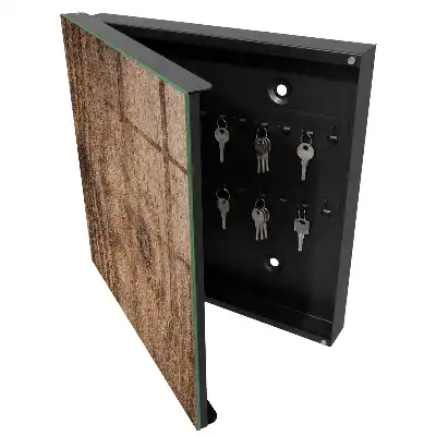 Skříňka na klíče Dřevěná textura