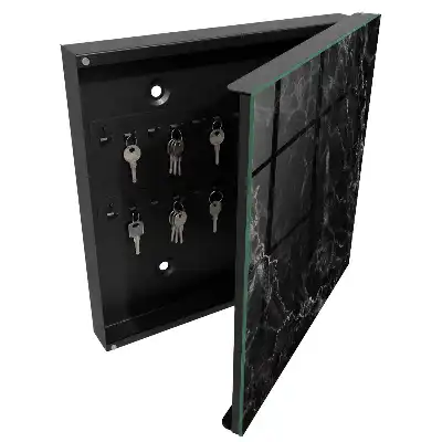 Designová skříňka na klíče Mramorový vzor