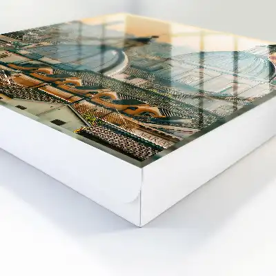 Designová skříňka na klíče Městské panorama