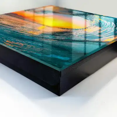 Designová skříňka na klíče Vlna západ