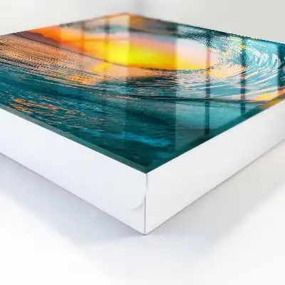 Designová skříňka na klíče Vlna západ