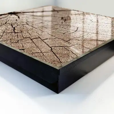 Designová skříňka na klíče Dřevěné letokruhy