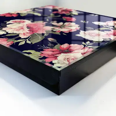 Designová skříňka na klíče Romantické květiny