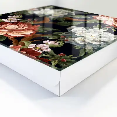 Designová skříňka na klíče Přírodní květiny