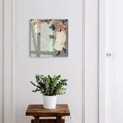 Designová skříňka na klíče Městská procházka