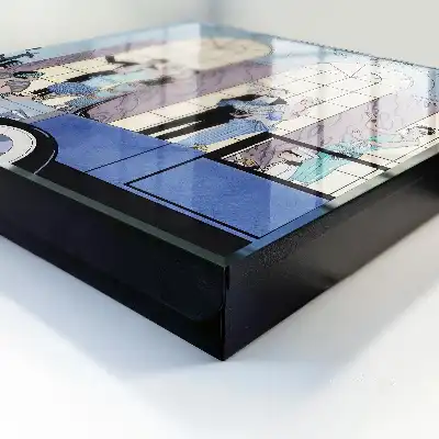 Designová skříňka na klíče Modrá slavnost