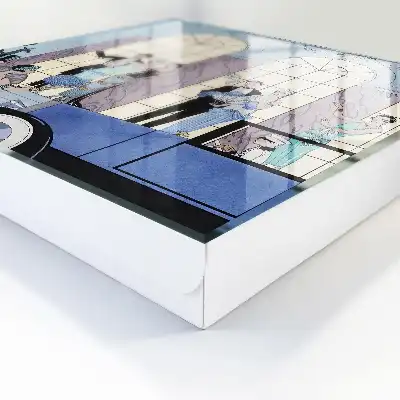Designová skříňka na klíče Modrá slavnost