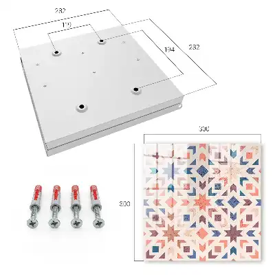 Skříňka na klíče Geometrický vzor