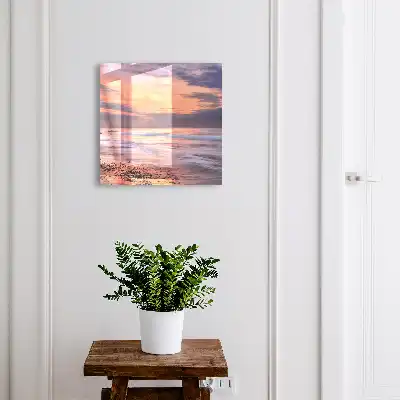 Designová skříňka na klíče Západ slunce