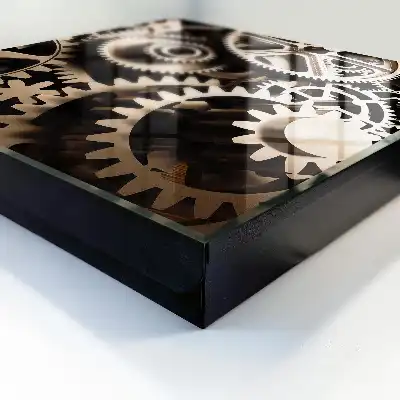 Designová skříňka na klíče Mechanická symbióza