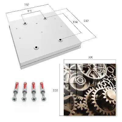 Designová skříňka na klíče Mechanická symbióza