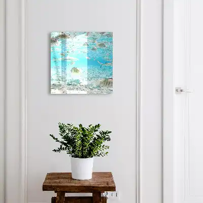 Designová skříňka na klíče Vodní život