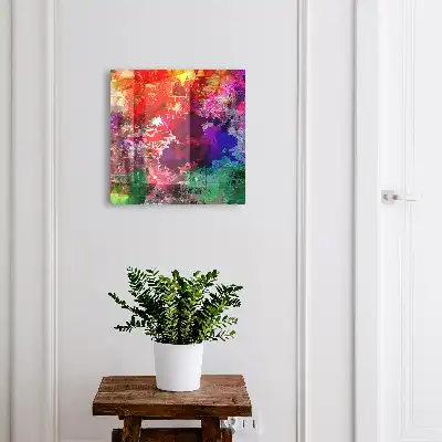 Designová skříňka na klíče Barevná exprese