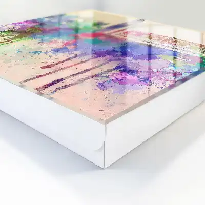 Designová skříňka na klíče Městský akvarel