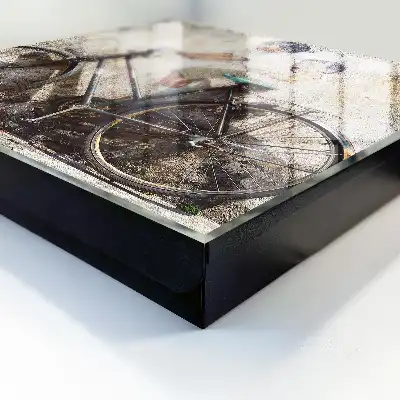 Designová skříňka na klíče Děti a kolo