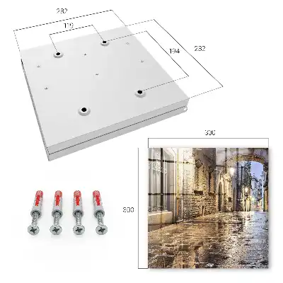 Designová skříňka na klíče Noční ulička