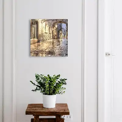 Designová skříňka na klíče Noční ulička