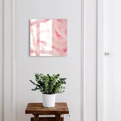 Designová skříňka na klíče Růžová pírka